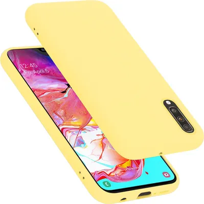 Image de Cadorabo Housse pour Samsung Galaxy A70 / A70s Housse en jaune Housse pour portable Case Cover TPU Etui
