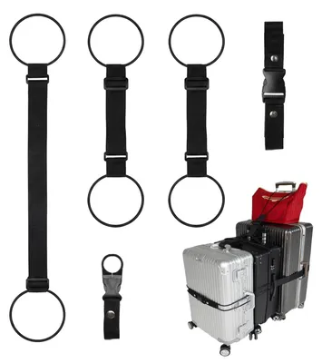 Immagine prodotto di Set di cinghie di collegamento per valigie, 5 in 1, per viaggiare in sicurezza