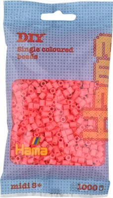 Immagine prodotto di Borsa Hama con 1000 perline midi da stirare rosso pastello