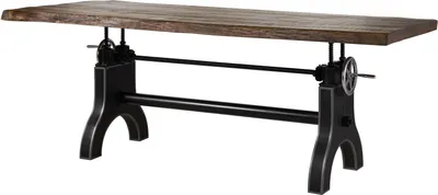 Image de MASSIVMOEBEL24 | Table à manger 220x100x80-101 Manguier huilé Bois naturel MANCHESTER #103