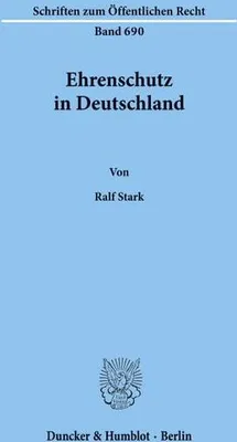 Produktbild von Ehrenschutz in Deutschland.