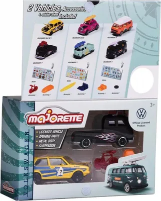 Produktbild von Majorette 212055006Q01 VW The Originals 2 Pieces Set Racing