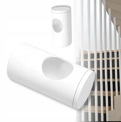 Immagine prodotto di Supporto per ringhiera con rosetta per profilo tondo Ø 25 mm, fissaggio laterale, bianco