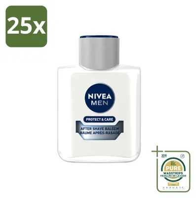 Produktbild von 25 x NIVEA MEN Protect & Care Aftershave Balsam - 100 ml - Vorratspackung - 25 Stücke