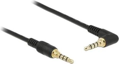 Image de Delock 85613 DELOCK Klinkenkabel 3.5mm 4Pin St > St gewink. 2.0m schwarz