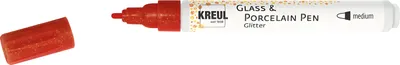 Produktbild von KREUL Glass & Porcelain Pen Glitter medium Karminrot