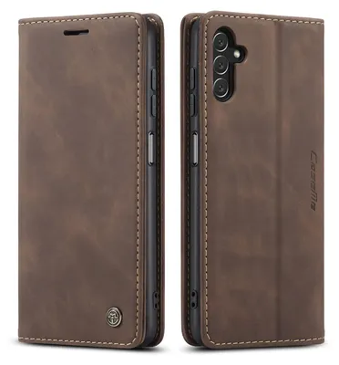 Produktbild von Galaxy A13 5G Hülle, Retro Kunstledertasche mit Standfunktion Schutzhülle für Samsung Galaxy A13 5G Kaffee
