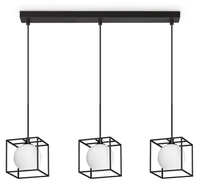 Produktbild von Zeitgenössischer Hängekronleuchter Lingotto Metall Schwarz G9 4W 3000K Ip20