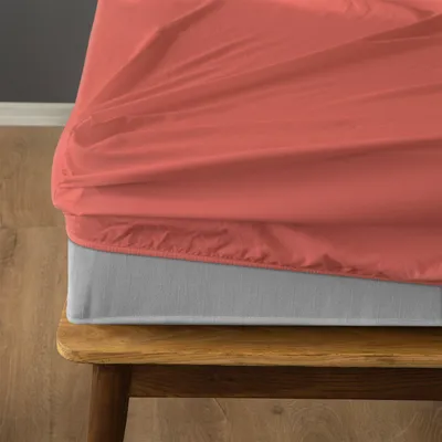 Produktbild von Komfortec Spannbettlaken 120x200 cm, Bettlaken Boxspringbett bis 15cm - 30cm Matratzenhöhe, Puder
