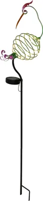 Produktbild von Näve Leuchten LED Solarleuchte KRANICH mit LED Platine LED Solarleuchte KRANICH mit LED Platine Deko-Solar-Erdspieß "KRANICH" h: 86cm, Lampe für den Außenbereich im Romantik-Style, aus Metall und Kunststoff in grün, 13 x 11 x 86 cm, mit LED Platine – mit Schiebeschalter – Dämmerungssensor