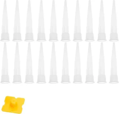Set von 20 Silikon-Düsen für Kleber und Dichtstoffe, perfekt für Präzisions- und Abdichtungsarbeiten