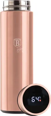 Produktbild von Smarte Stahlthermoskanne 0,45L mit LED-Temperaturanzeige BERLINGER HAUS Roségold BH-7954