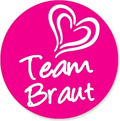Produktbild von Oblique Unique 1x Team Braut Button Anstecker JGA Junggesellinnenabschied Accessoire pink