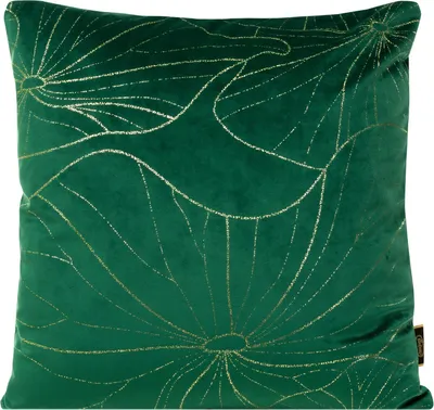 Produktbild von EUROFIRANY | Kissenbezug - 45x45 cm - Dudunkelgrüner - Samt