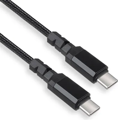 Produktbild von USB-Kabel Maclean MCE494 2 x USB-C Kabel 15W unterstützt QC 3.0 Datenübertragung 2M lang Schwarz