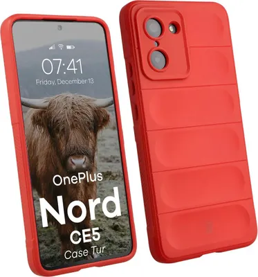 Produktbild von Robuste Handyhülle für OnePlus Nord CE5 5G, Bizon Case Tur, Rot