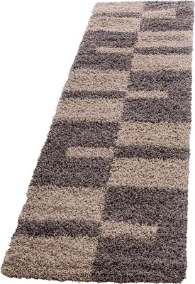 Immagine prodotto di Tappeto a pelo alto GALA Taupe 80 x 250 cm