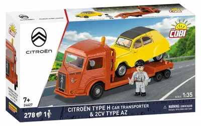 Image de Cobi Action Town 24627 Citroen Type H Car Transporter 24627