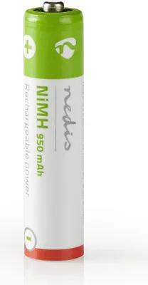 Image de Nedis Batterie rechargeable Ni-MH AAA - 1.2 V DC - 950 mAh - préchargée - 4-Pack