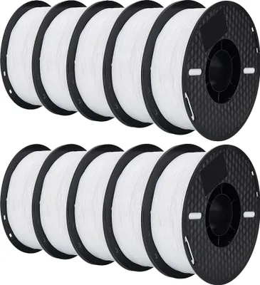 Zdjęcie produktu dla Filament do drukarek 3D, średnica 1,75 mm, materiał przyjazny dla środowiska, 10 kg TPU biały