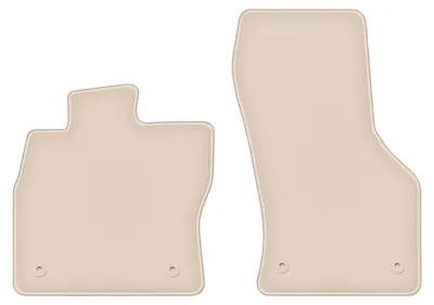 Immagine prodotto di Tappetini anteriori in velluto PREMIUM beige compatibili con Volkswagen Tiguan II (2015-, crossover) – con fissaggi – su misura