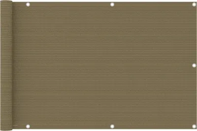 Produktbild von Balkon-Sichtschutz Taupe 90x500 cm HDPE