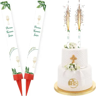 Produktbild von Tortenbrunnen KOMMUNION Maiglöckchen 18cm 2St.