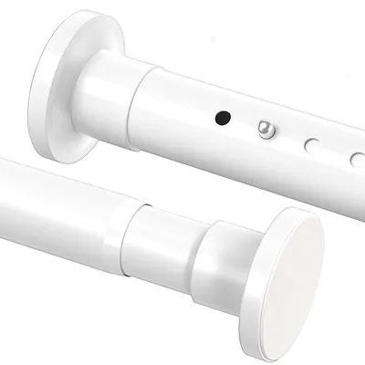Immagine prodotto di Inovra - Asta per tende estensibile 98-150cm - Asta per tende senza foratura - Asta per tende in metallo - Antiscivolo e impermeabile - Portata massima 25kg - Include 2 supporti a parete - Asta a tensione