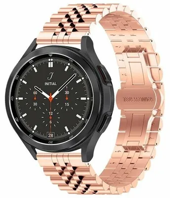 Produktbild von By Qubix Edelstahlarmband - Roségold - passend für Huawei Watch GT 6 / GT 6 pro - 46 mm