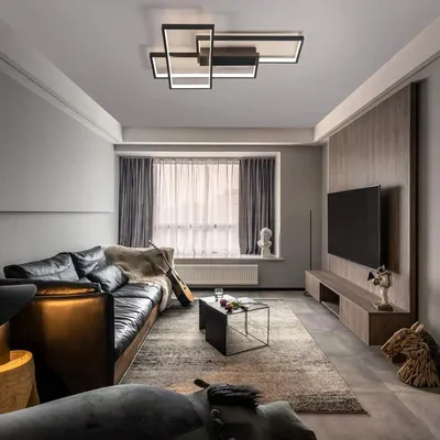 Zdjęcie produktu dla Lampa sufitowa, możliwość regulacji jasności, nowoczesny design, kolor czarny