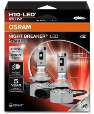 Obrázok produktu pre Osram H10-Led Night Breaker Smart 6000K 7W 12V Visejúca Skládacia Krabička X2 Ks