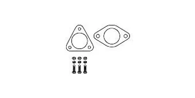 Produktbild von HJS Montagesatz Katalysator 82 49 8307 für HYUNDAI COUPE (RD)