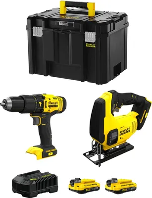 Obrázok produktu pre STANLEY FatMax Kit SVK204 (SFMCD711 + SFMCS600 + 2 x 2,0 Ah + nabíjačka + TSTAK VI)
