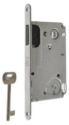 Zdjęcie produktu dla Zamek magnetyczny BONAITI B-TWIN 90/50 z kluczem, chrom satynowy