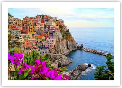 Produktbild von Poster - Poster ohne Rahmen - Italien küste felsen landschaft - 70x50 cm - Wand Bild - Wanddeko - Wandbilder - Kunstposter - Wandposter - Bilder - Kunstdruck - Wandbild - P2XAA70x50-2684