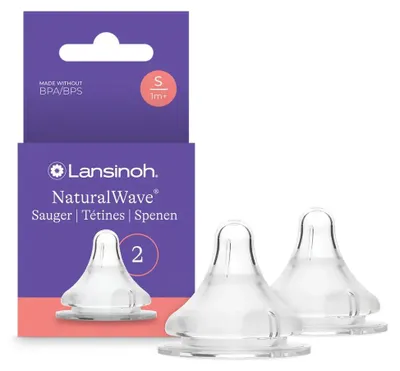 Productafbeelding van Lansinoh Speen Natural Wave S (2 stuks)