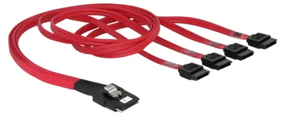 Produktbild von Delock - SATA- / SAS-Kabel - 4-Lane - SATA (W) zu 36 PIN 4iMini MultiLane (M) - 50 cm