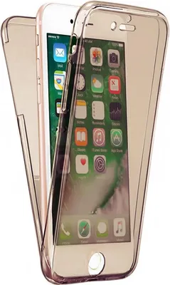 Produktbild von TPU Schutzhülle Apple iPhone 8 Full Body Handytasche 360 Rundumschutz Displayschutz Fullcover Handyhülle Silikon Case