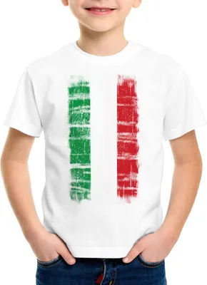 Produktbild von BaumwolleCloud Italien Vintage Flagge Kinder T-Shirt