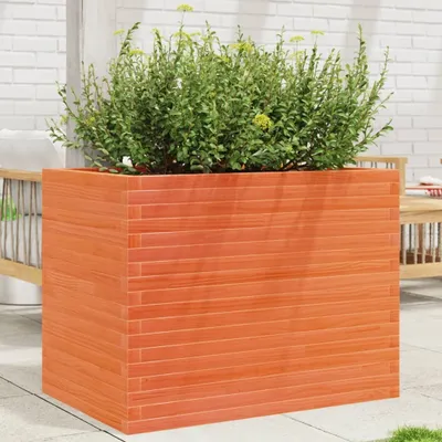 Obrázok produktu pre Maison Exclusive – Kvetináč, voskovo hnedý, 90 x 60 x 68,5 cm, masívne borovicové drevo