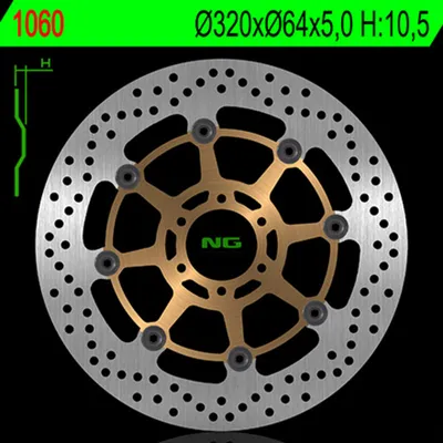 Image de NG BRAKES Bremsscheibe schwimmend rund