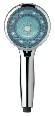Produktbild von LED-Handbrause GALAXIS, Wellness-Duschkopf mit 3 Strahlarten, Brausekopf mit 7 Farbvarianten, Chrom