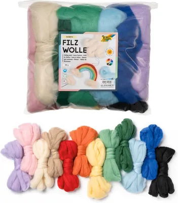 Produktbild von Folia Bastelfilz-Set mehrfarbig