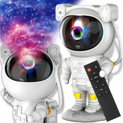 Produktbild von Sternenprojektor-Astronauten-Nachtlampe für Kinder, Weltraumprojektor mit Fernbedienung