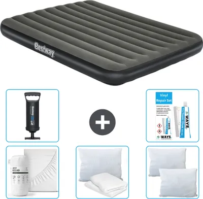 Produktbild von Bestway Luftmatratze – 2 Personen – 152 x 203 x 25 cm – Grün – im Lieferumfang enthalten Zubehör