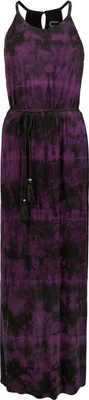 Produktbild von RED by EMP Damen schwarz/lilanes langes Kleid im Batik Muster L