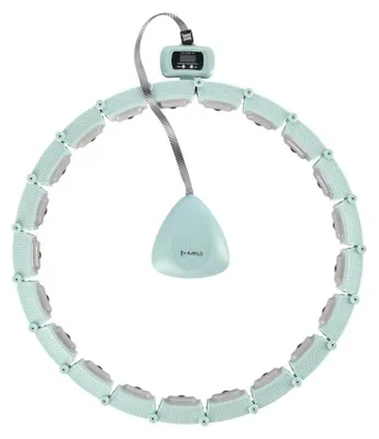 Produktbild von Massage Hula-Hoop-Reifen HMS HHM14 mit Gewichten und Zähler grün
