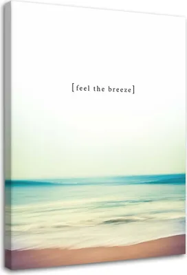 Obrázek produktu pro Obraz na plátně feel the breeze 60x90 cm Feeby blue mural ready to hang