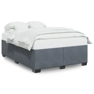Obrázek produktu pro vidaXL Rám postele bez matrace tmavě šedý 140x200 cm sametový