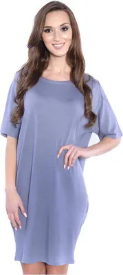 Produktbild von Damen Basic Kleid Dress; Grau S/M